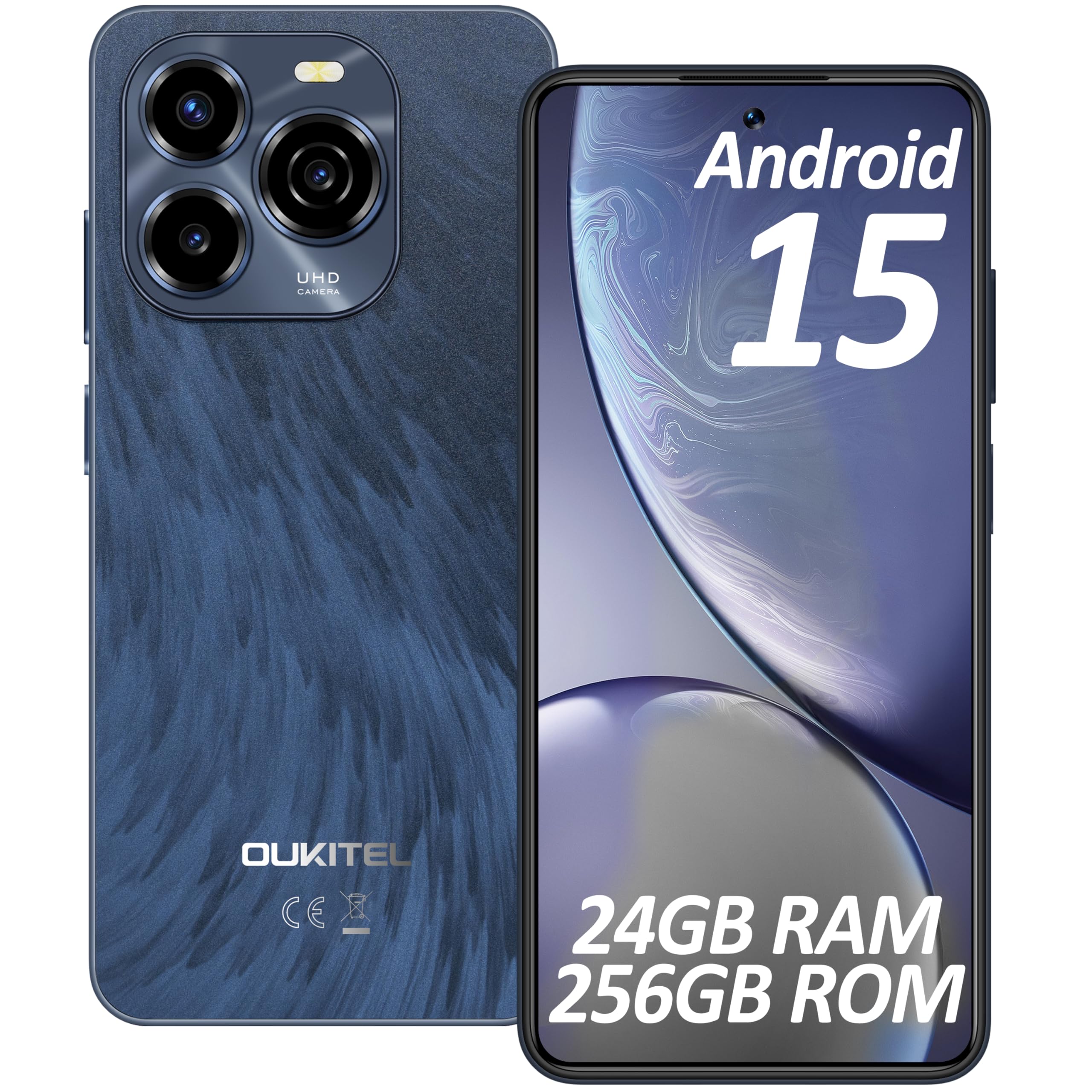 OUKITEL C65 Pro Mobile Phones, Android 15 Phone 2025-24GB+256/1TB